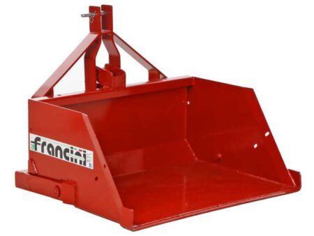 Francini PR 100 - Pala trasera hidráulica para tractor - de 100 cm - Capacidad 400 kg