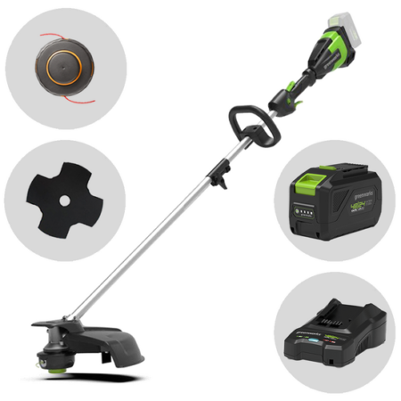 Greenworks GD48BCK4 - Desbrozadora de batería - 48V - 4Ah