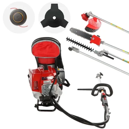 Kawasaki TJ 53EZ C COMBI - Desbrozadora de gasolina multifunción con mochila - Barra Blue Bird