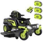 Ryobi ZTRX137 - Tractor cortacésped a batería de radio cero - 72V/30Ah - corte de 137cm - 2en1